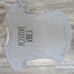 Rae Dunn Positive Vibes Shirt S